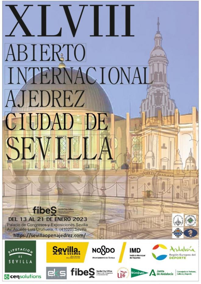 Cartel del Abierto Internacional de Ajedrez Ciudad de Sevilla (Foto:Ayuntamiento Sevilla)