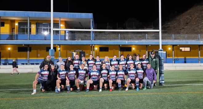 El Club Rugby Málaga femenino, en una imagen de archivo.