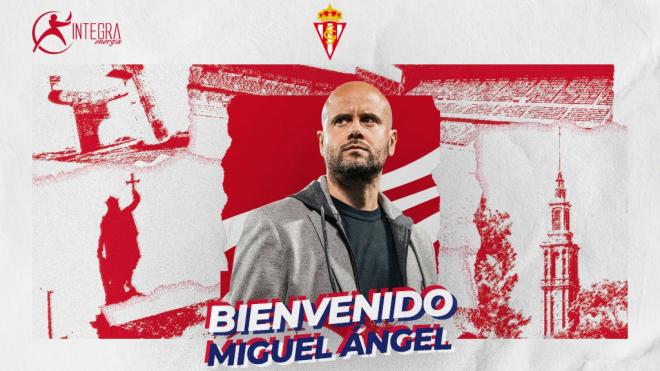 El club rojiblanco presenta a Miguel Ángel Ramírez. (Foto: Sporting de Gijón)