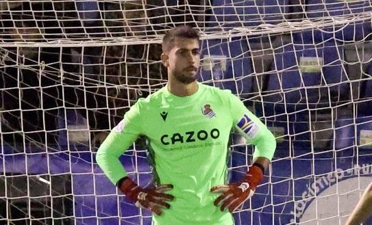 Andoni Zubiaurre, en un único partido con la Real Sociedad.