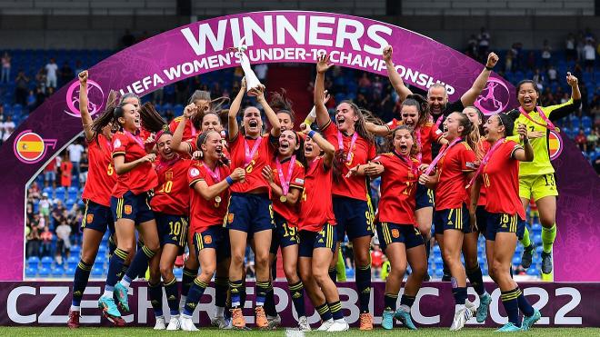 España sub 19 femenina, Campeonas de Europa (Foto: RFEF).