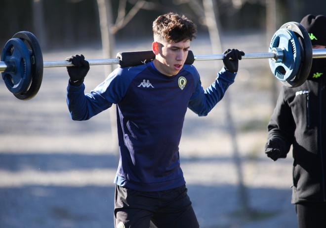 Albert Luque ya se entrena con su nuevo equipo (Foto: Hércules)