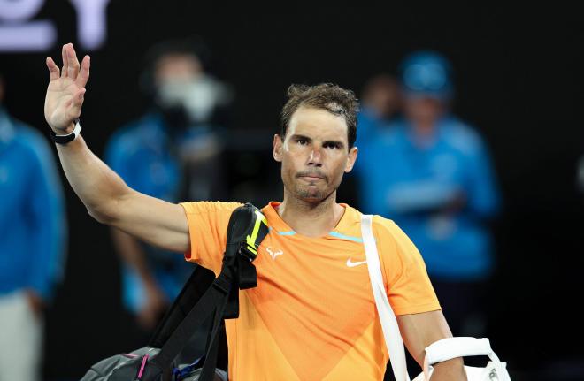 Rafa Nadal, tras ser eliminado del Open de Australia 2023 (Foto: Cordon Press).