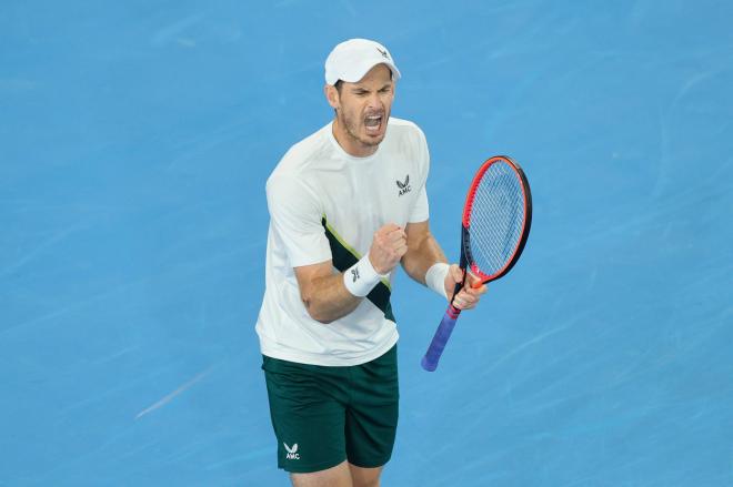 Andy Murray celebra un punto en su partido en Australia (Foto: Cordon Press).