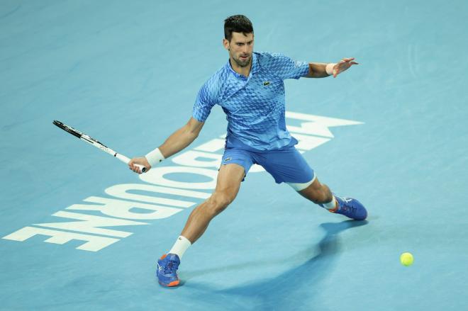 Novak Djokovic, durante el partido de segunda ronda del Open de Australia (Foto: Cordon press)