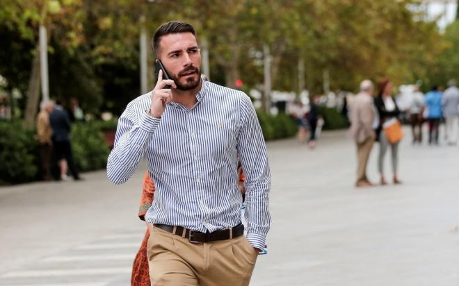 Xavi Torres, llegando a los juzgados (Foto: EFE).