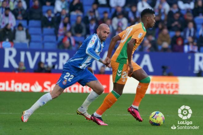 Aleix Vidal, en el Espanyol-Betis (Foto: LaLiga).