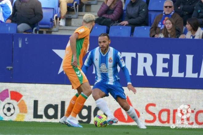 Braithwaite en el Espanyol-Betis (Foto: LaLiga).