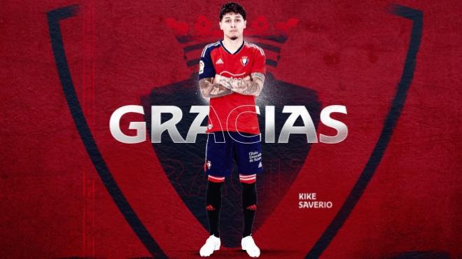 La despedida de Osasuna a Kike Saverio.