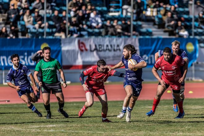 Una acción del Ciencias Rugby ante el Ampo Ordizia (Foto:Ciencias Rugby)