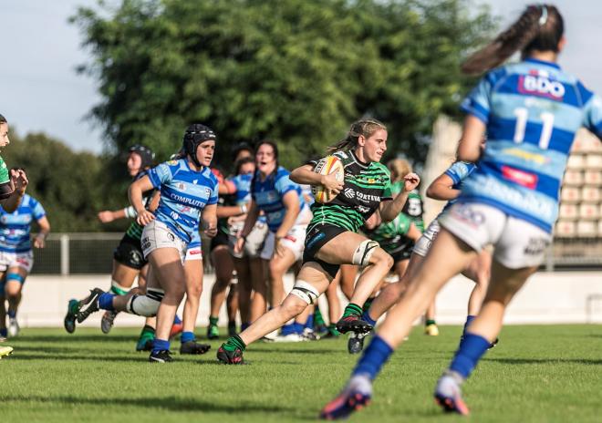 Una jugadora del Corteva Cocos durante un partido (Foto:Rugby Sevilla)