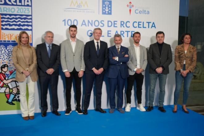 Representantes del Celta y la Xunta de Galicia en el Museo do Mar (Foto: RC Celta).