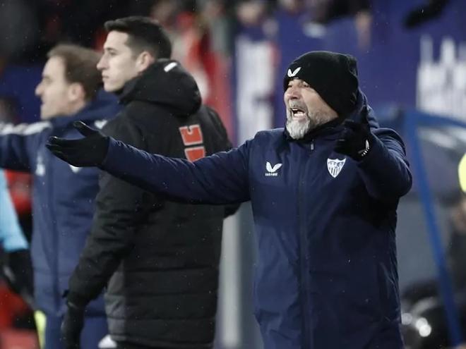 Sampaoli, en el Osasuna-Sevilla.