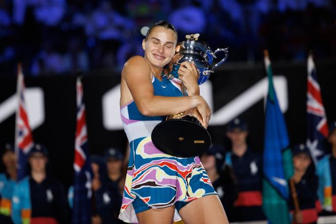 Aryna Sabalenka celebra su Open de Australia (Foto: Cordon Press).