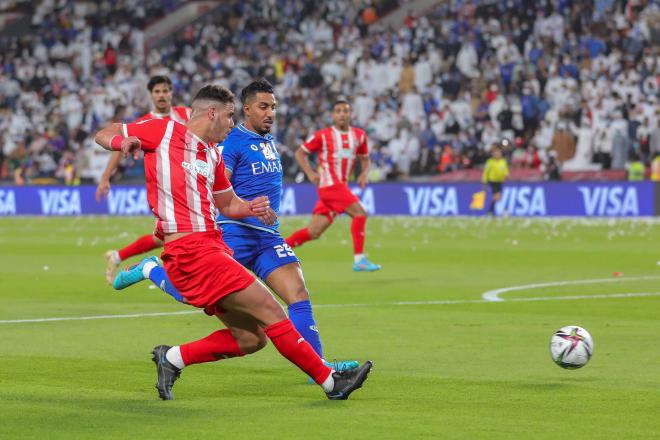 Al-Hilal celebrando unos de sus goles ante el Al-Jazira (Foto: Cordon Press).