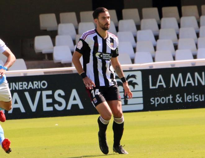 Sergi Monteverde, ex del Cádiz Mirandilla, en el Cartagena B (Foto: @SergiMonteverde).