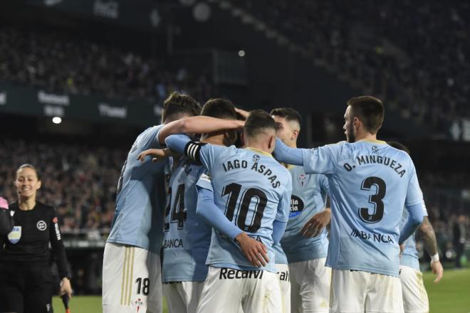 Celebración ante el Betis. (Foto: Kiko Hurtado)