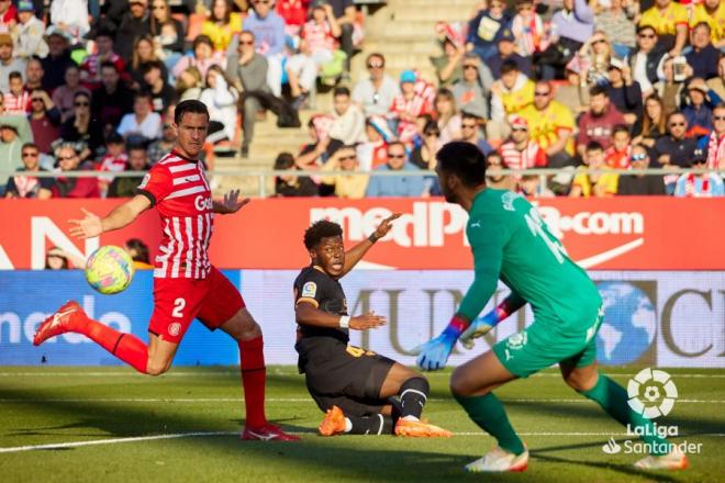 Yunus ante el Girona. (Foto: LaLiga)