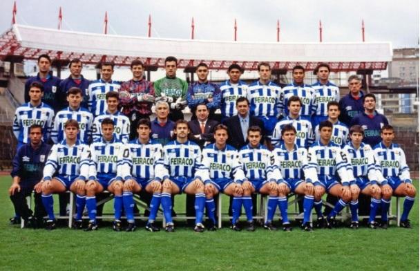 plantilla del Deportivo en la temporada 1993/94 (Foto: BD Fútbol)
