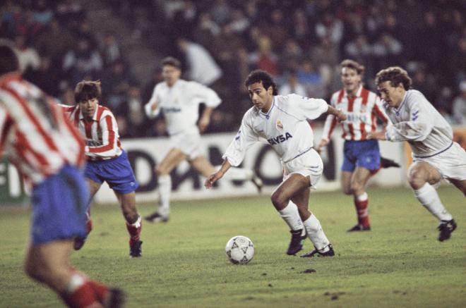 Hugo Sánchez, con el Real Madrid (Foto: Cordon Press).