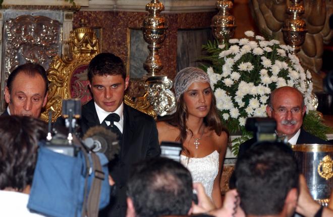 Joaquín y Susana Saborido, en su boda en 2005. (Foto: Cordon Press)