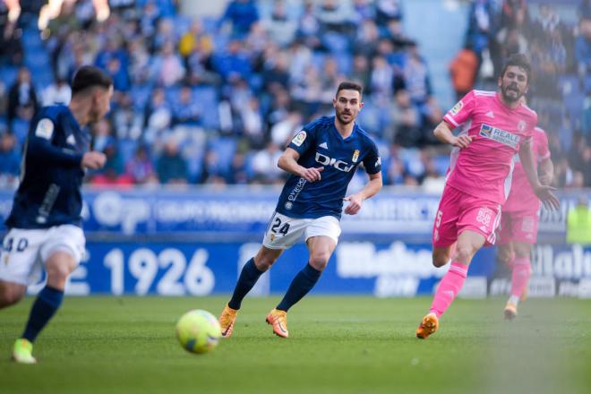 Lucas Ahijado en el Oviedo-Burgos (Foto: RO).