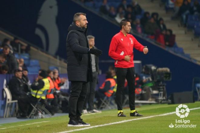 Diego Martínez, en el RCDE Stadium del Espanyol (Foto: LaLiga).