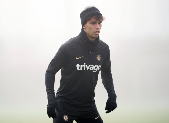 Joao Félix, en un entrenamiento con el Chelsea (Foto: Cordon Press).