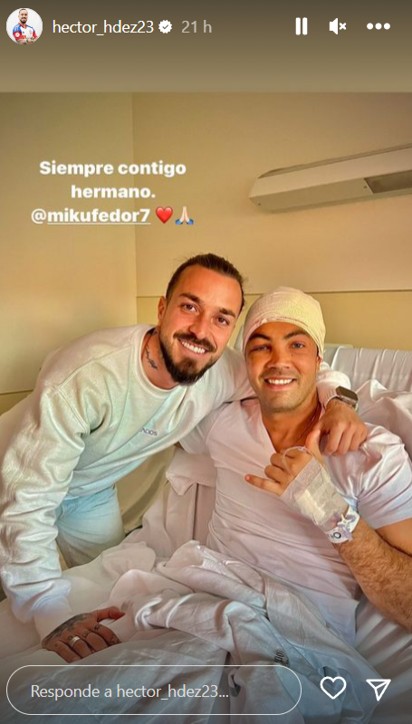 Héctor Hernández y Miku Fedor (Foto: Instagram de Héctor)