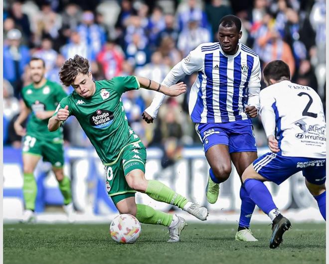 Mario Soriano en el Talavera - Dépor (Foto: RCD)