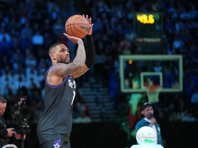 Damian Lillard concurso de triples NBA All-star 2023 (Foto: Cordon Press)