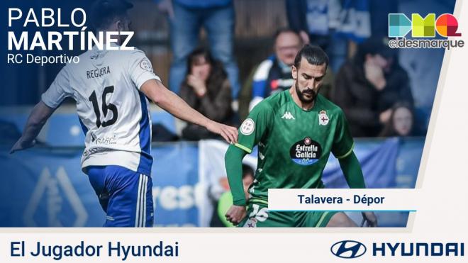 Pablo Martínez, jugador Hyundai del Talavera-Deportivo (Foto: RCD)