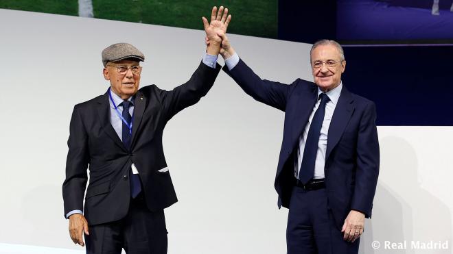 Amancio Amaro y Florentino Pérez (Foto: Real Madrid)