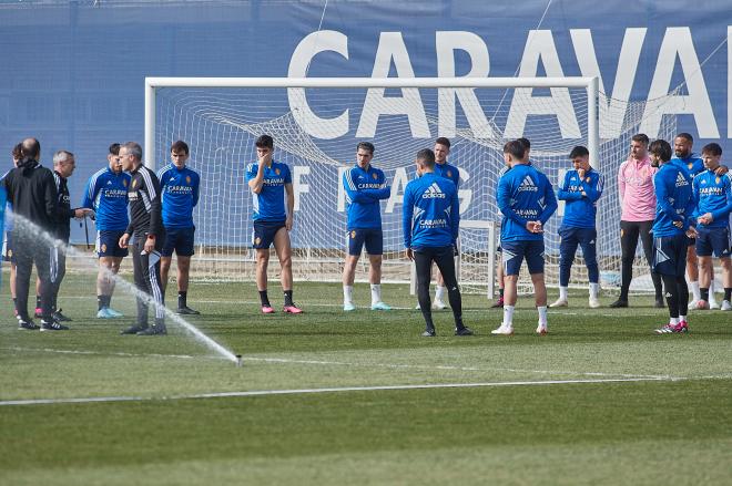 Entrenamiento del Real Zaragoza (Foto: Daniel Marzo).