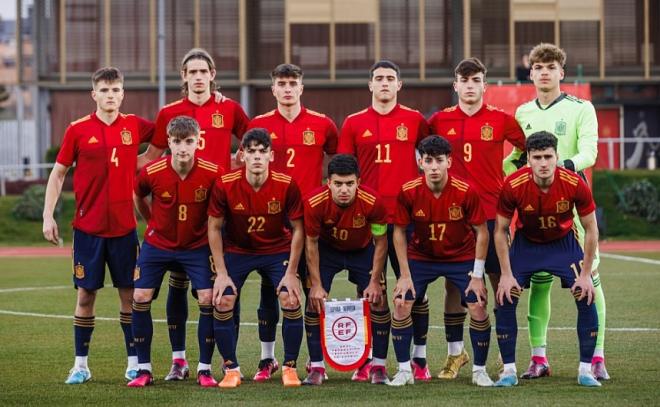 Once de España sub 19 en el amistoso ante Noruega (Foto: RFEF).