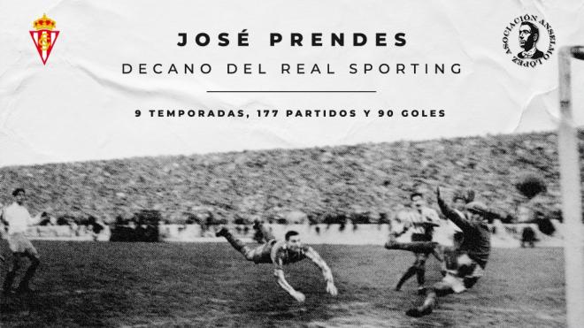 Cartel del acto en honor a José Prendes (Foto: Real Sporting)