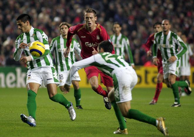 El partido del Betis frente al Liverpool en la Champions 2005/06 (Foto: Cordon Press).