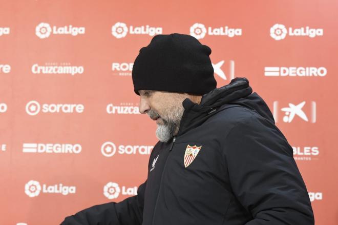 Jorge Sampaoli, en la rueda de prensa previa al partido ante Osasuna (Foto: Kiko Hurtado).