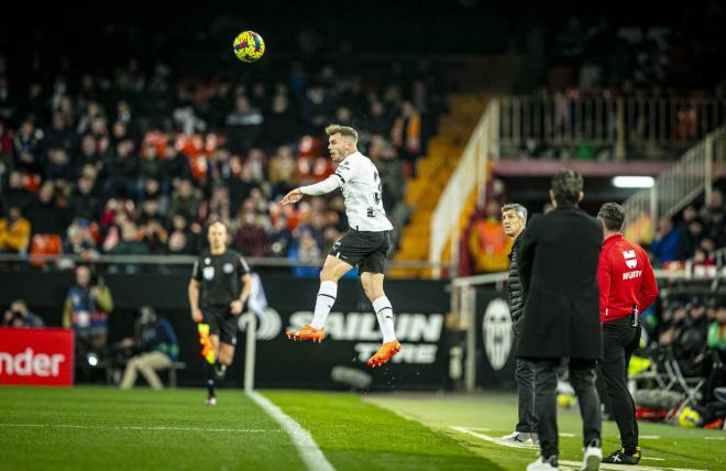 Toni Lato, en el Valencia CF - Real Sociedad (Foto: VCF)