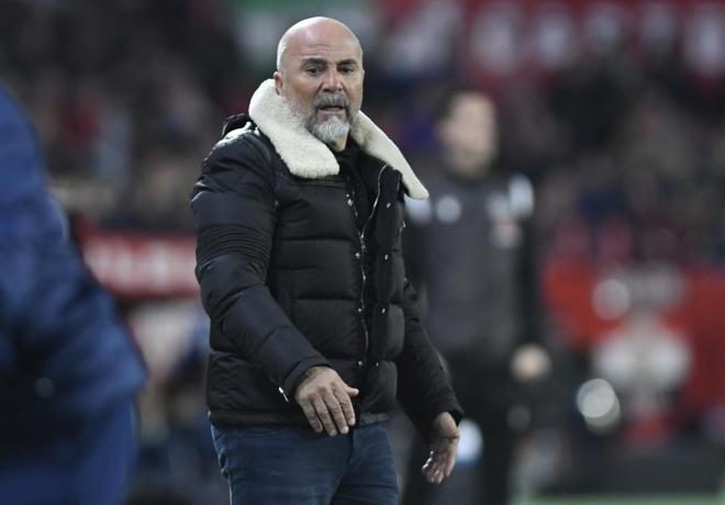 Sampaoli, ante Osasuna (Foto: Kiko Hurtado).