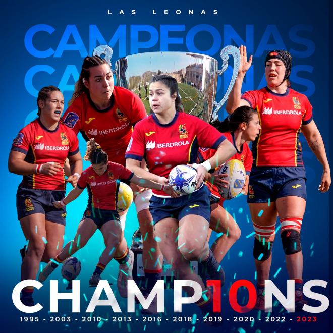 La selección española de rugby femenino, campeonas de Europa en Vila Joiosa