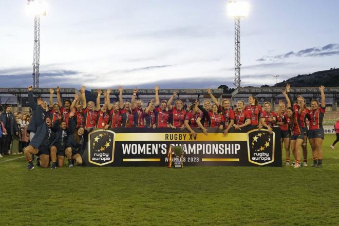 La selección española de rugby femenino, campeonas de Europa en Vila Joiosa