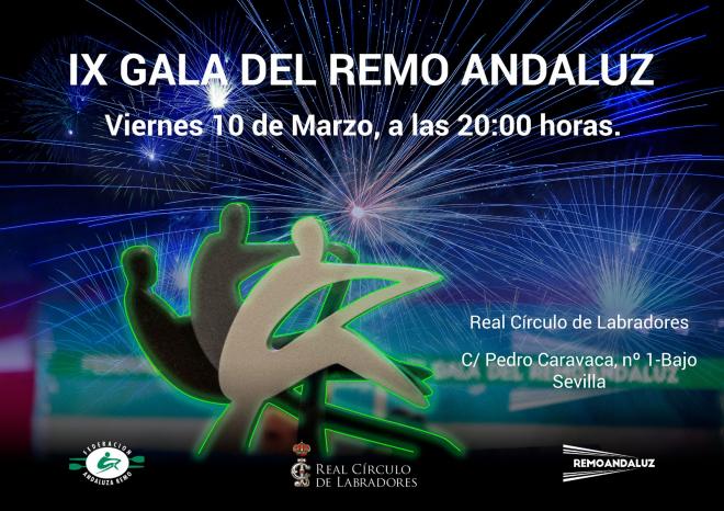 El cartel de la IX Gala del remo andaluz