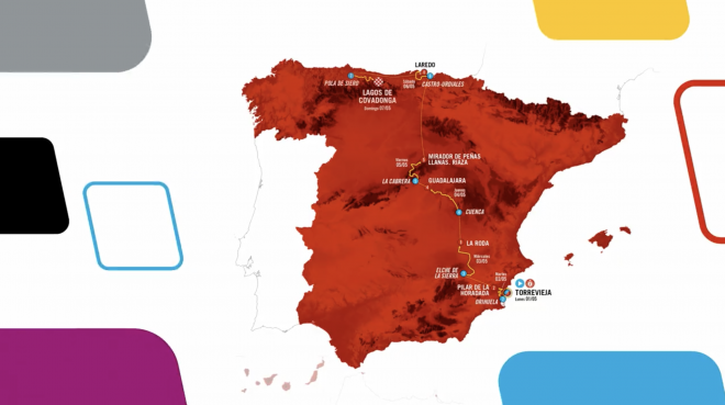 Mapa del recorrido de la Vuelta Femenina.