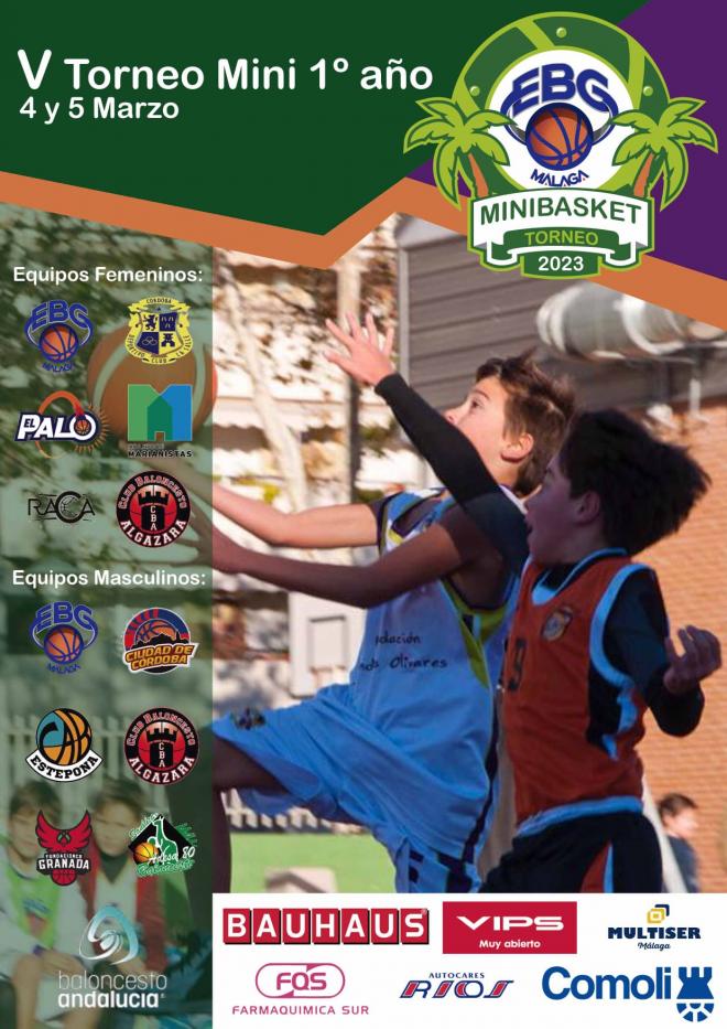 Cartel del Torneo Anual de Primer Año de EBG Málaga.