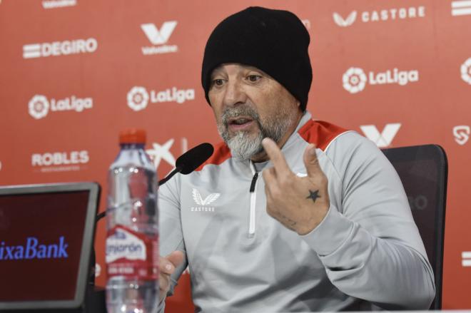 Sampaoli, en sala de prensa (Foto: Kiko Hurtado)