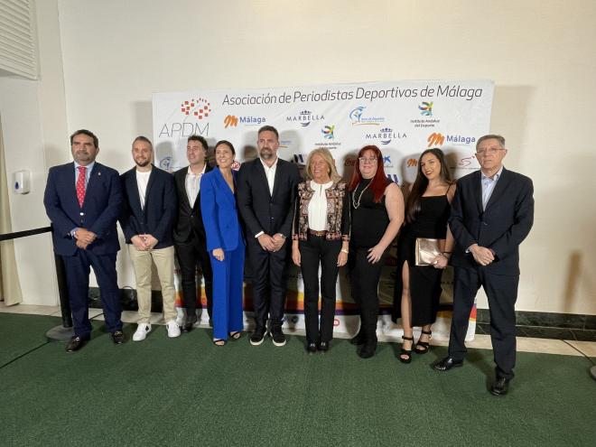 Los galardonados en el II Premio Periodismo Deportivo Ciudad de Marbella.