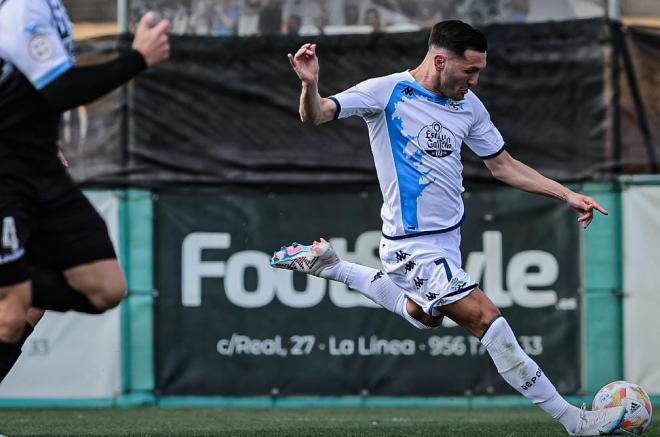 Lucas Pérez en el Balona - Dépor (Foto: RCD)