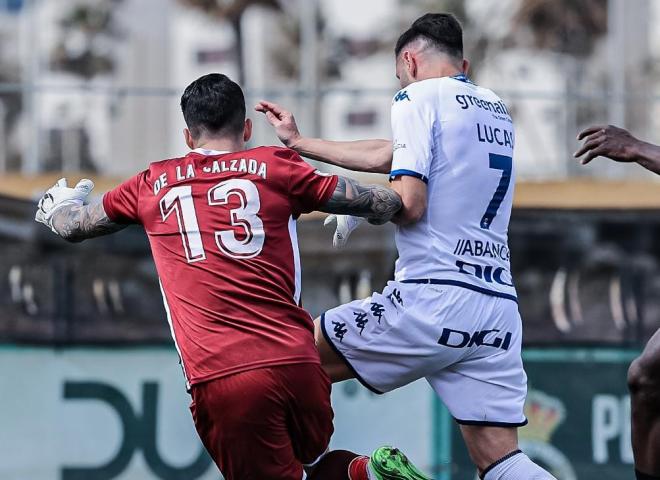 Lucas Pérez en el Balona - Dépor (Foto: RCD)