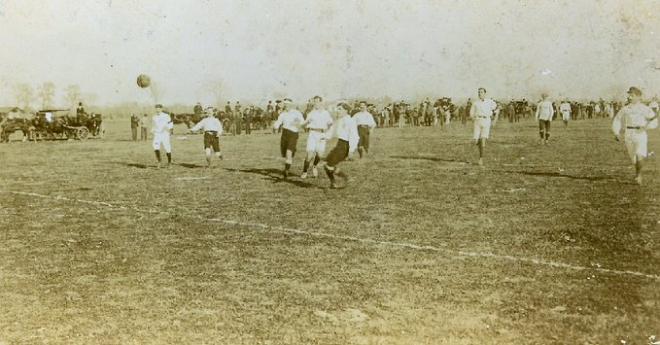 El primer partido que disputaron Huelva Recreation y Sevilla en 1890 (Foto: SFC)